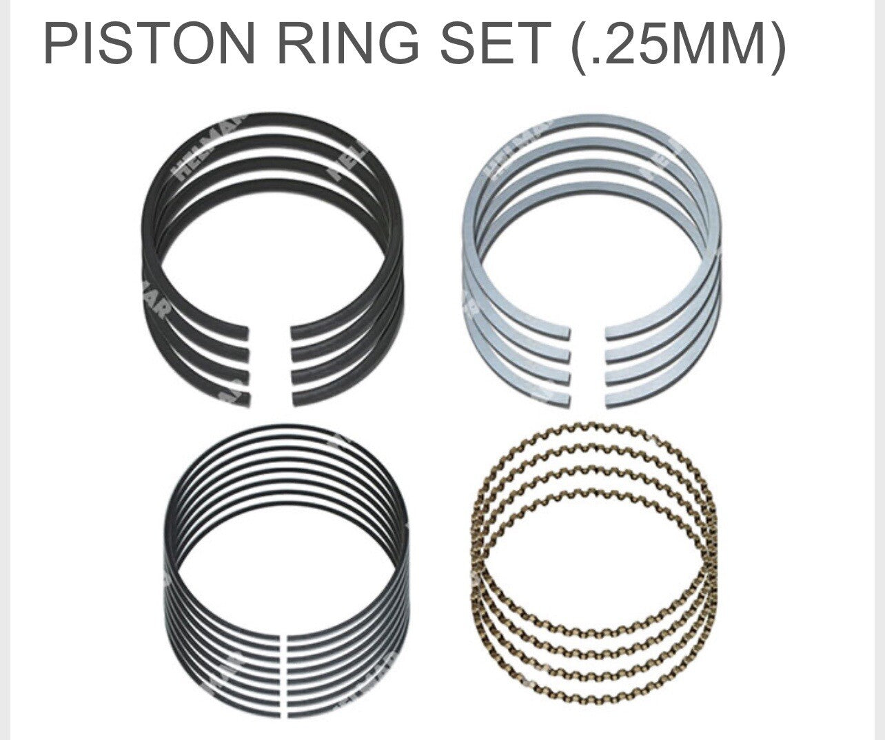 13014-73020 Piston Ring Set (.25mm) For Toyota 4Y Engine | Forklift