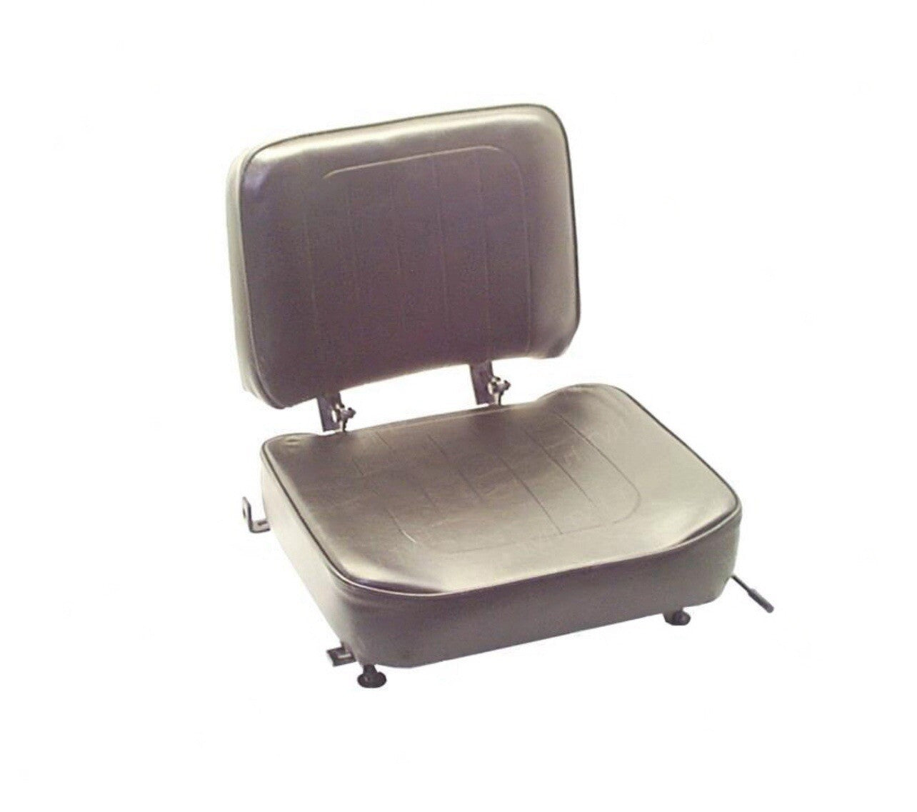 NEW UNIVERSAL FOLDING VINYL FORKLIFT SEAT FITS NISSAN CAT HYSTER CLARK TOYOTA