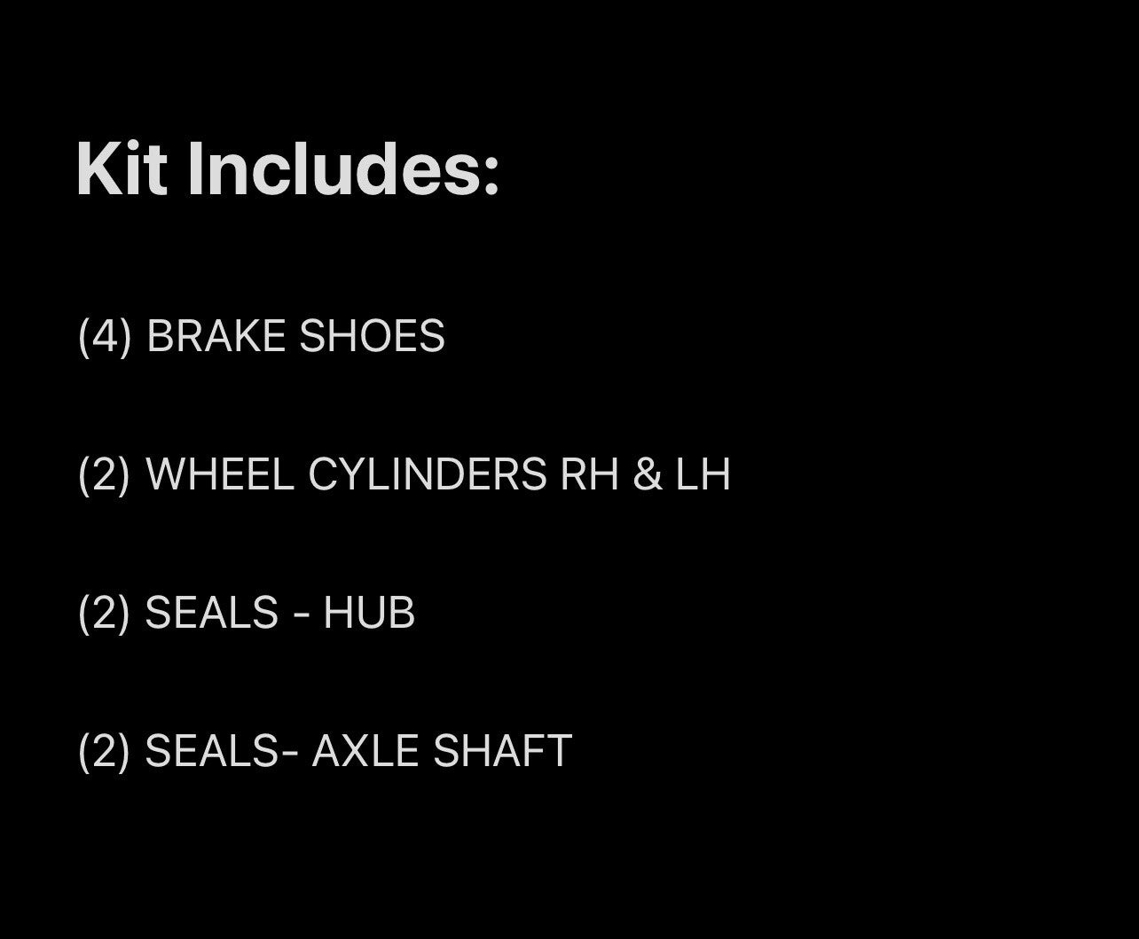 Minor Brake Kit For Toyota Forklift |  42-6FGCU25 |