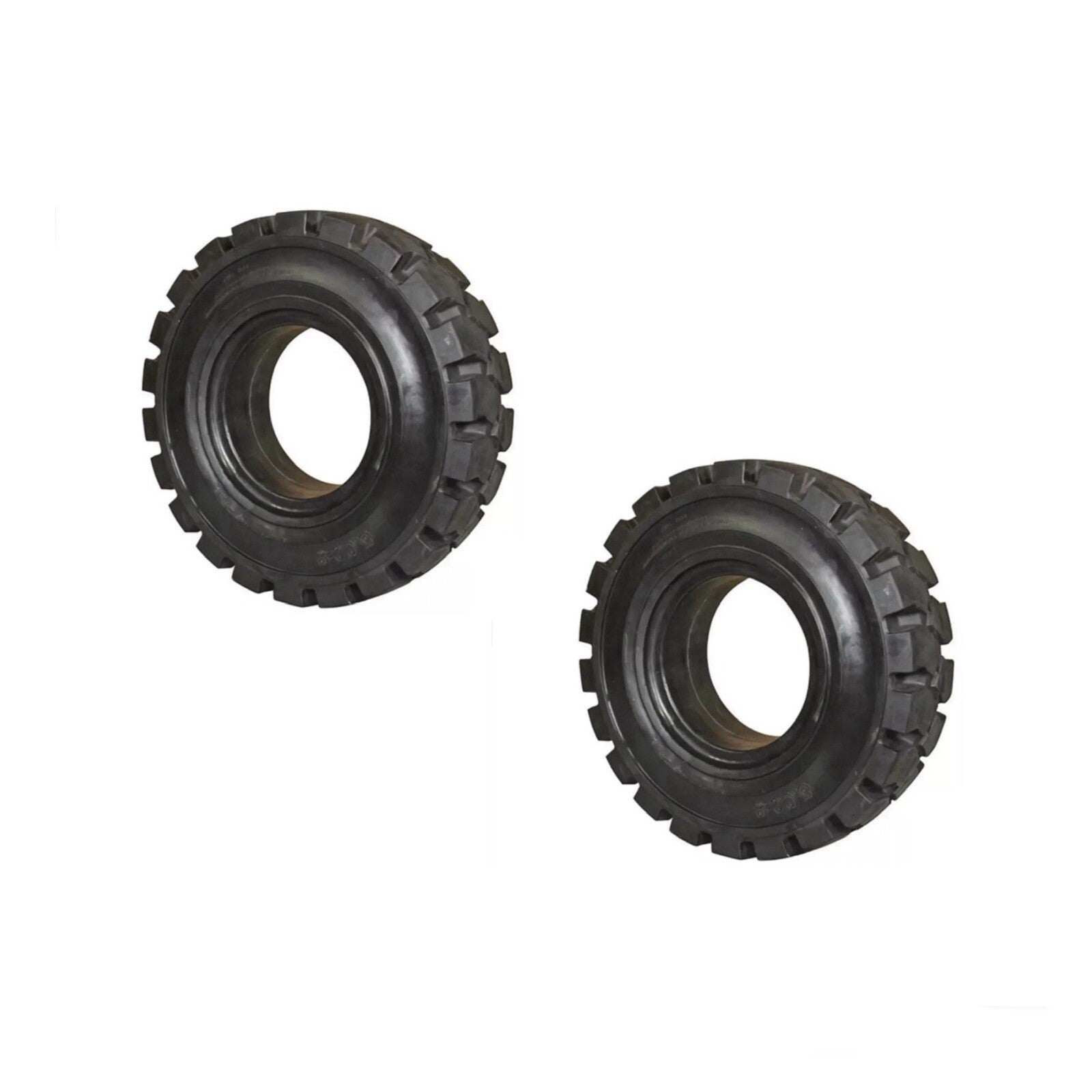 (QTY 2) Forklift Tire Solid Pneumatic 6.00 x 9 Black Traction TIRE-530SP