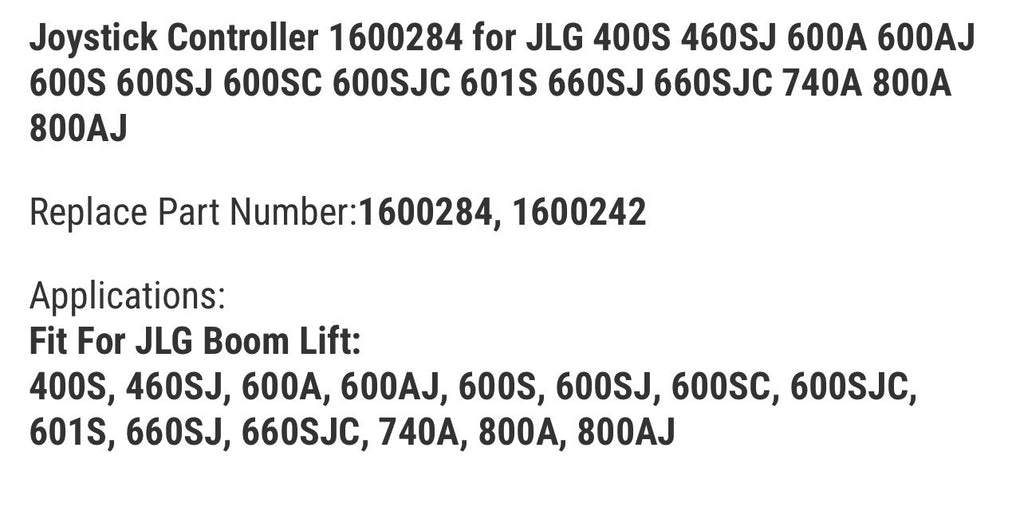 Joystick Controller 1600284 for JLG 400S 460SJ 600A 600AJ 600S 600SJ 600SC 600SJ