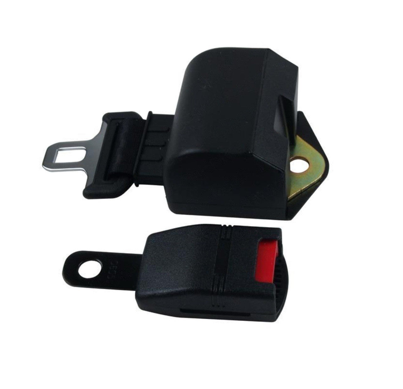 Black Retractable 2-Point Seat Belt FMVSS Certified | Forklift Material Handling