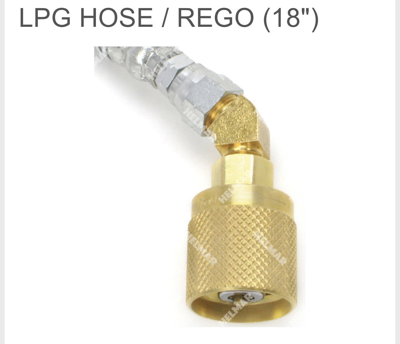 Universal Forklift LPG Hose / Rego assembly 18" Fitting & Connector