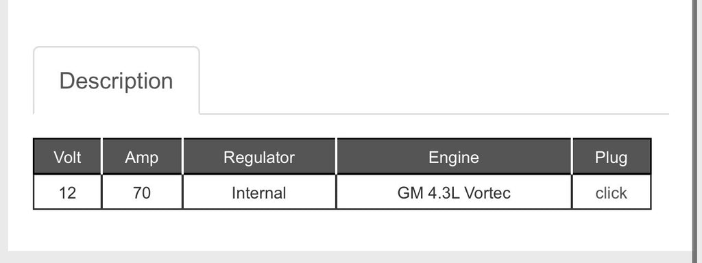 Hyster Forklift OEM Style Alternator 1469597 Fits GM 4.3 Vortec Engine
