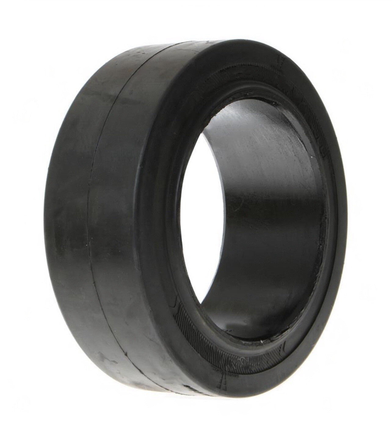 (SET OF 2) FORKLIFT TIRE - 12X4.5X8 SMOOTH PRESS ON SMOOTH BLACK