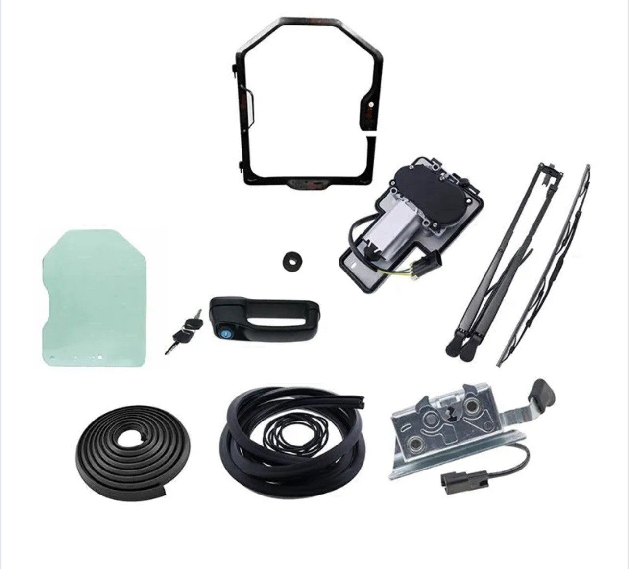 Front Door and Window Assembly Kit 7109665 6729776 7109661 for Bobcat