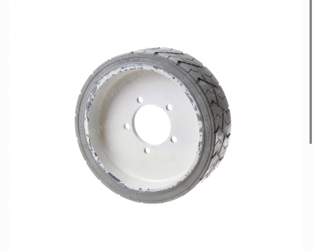 JLG 4860182 Non-Marking Treaded Molded-On Wheel Gray -12.5” x 4.25 1532E2 1932E2