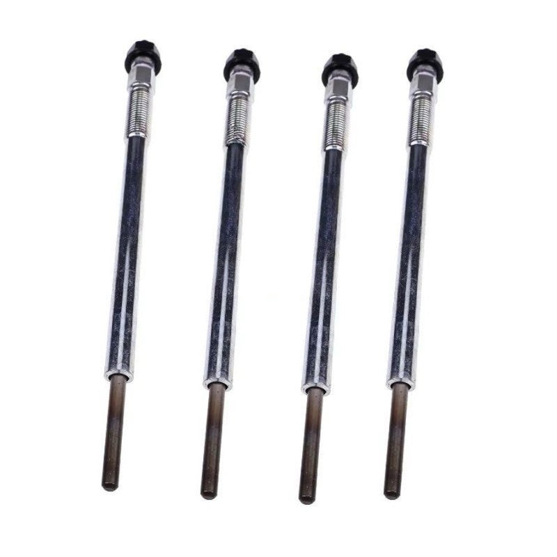 4 Glow Plugs 7030400 0100276034 for Doosan Engine D18 D24 Bobcat Loader S510 S53