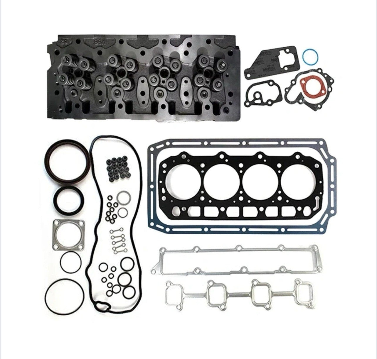 Complete Cylinder Head & Gasket Kit YM129907-11700 for Komatsu Engine 4D94LE-2