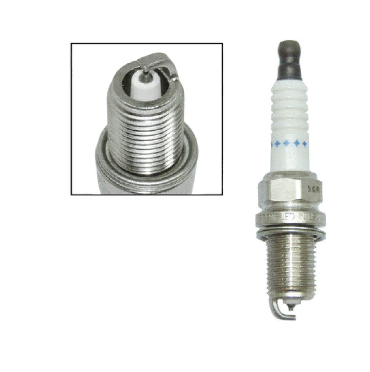 (SET OF 4) Spark Plug Denso PK20PR11 Doosan Forklift | PFR6B-11 NGK