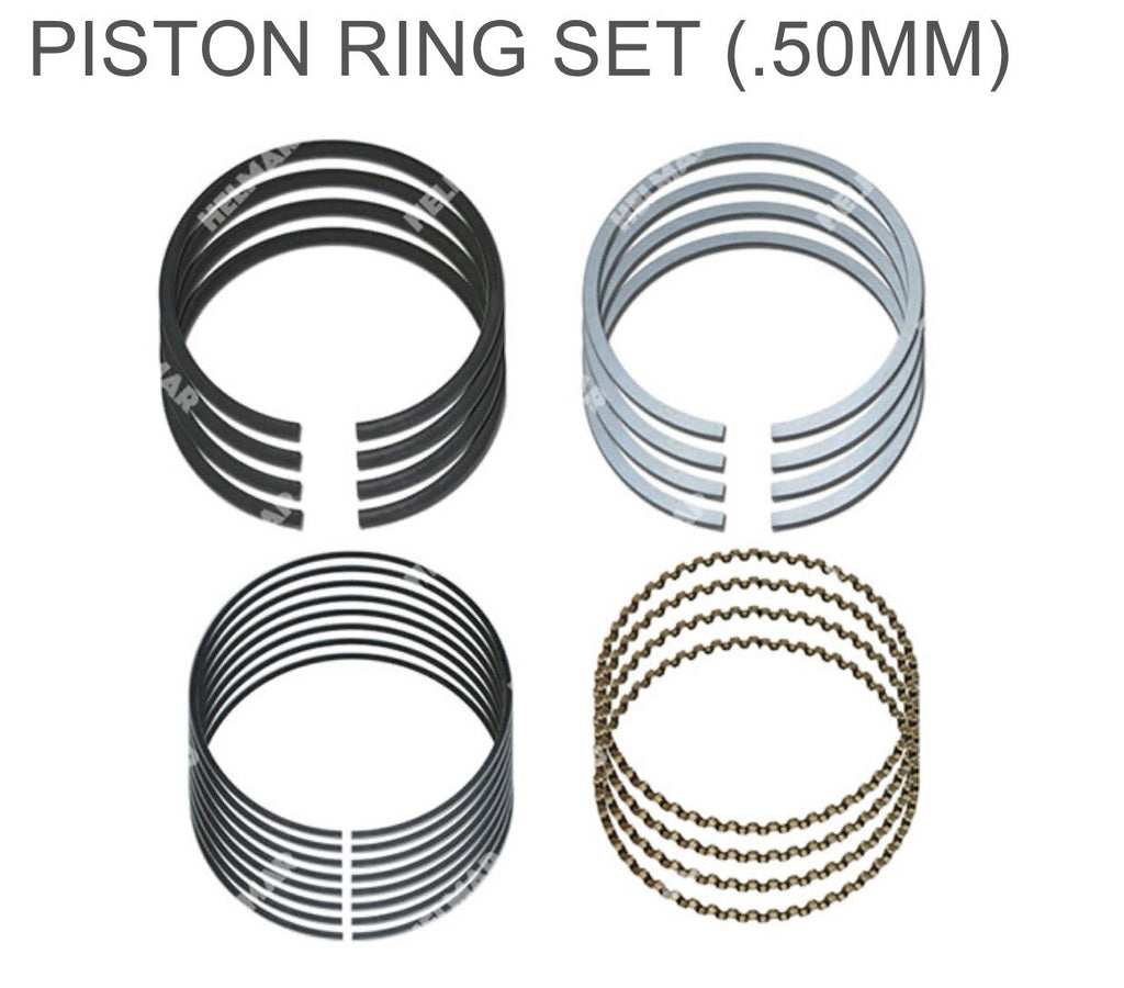 (SET OF 4) Nissan Forklift K21 Engine Piston & Pin W/ Ring Set | .50MM
