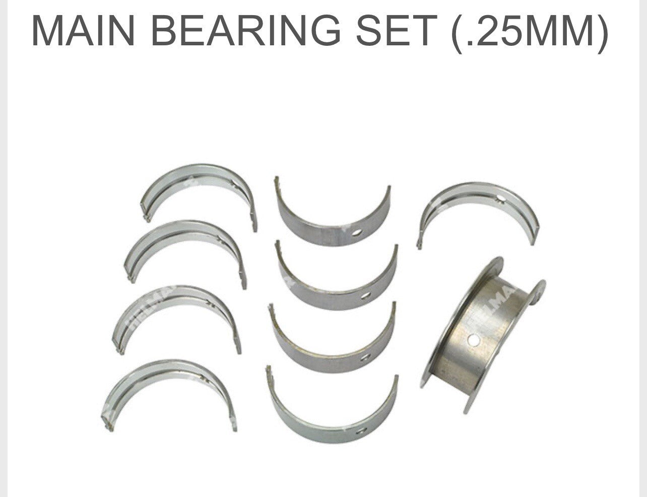 Hyster Forklift Mazda FE Engine Main Bearing Set (.25MM) 1361713 Fits Yale