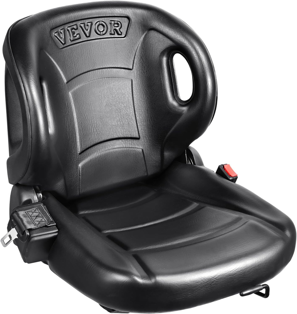 Universal Forklift Seat,Tractor Seat with Micro Switch, W/Seat Belt Forklift