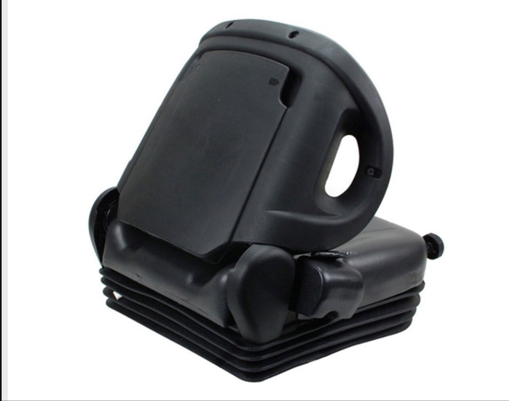 Universal Forklift Seat Vinyl Black Full Suspension For Toyota Forklift W/Switch