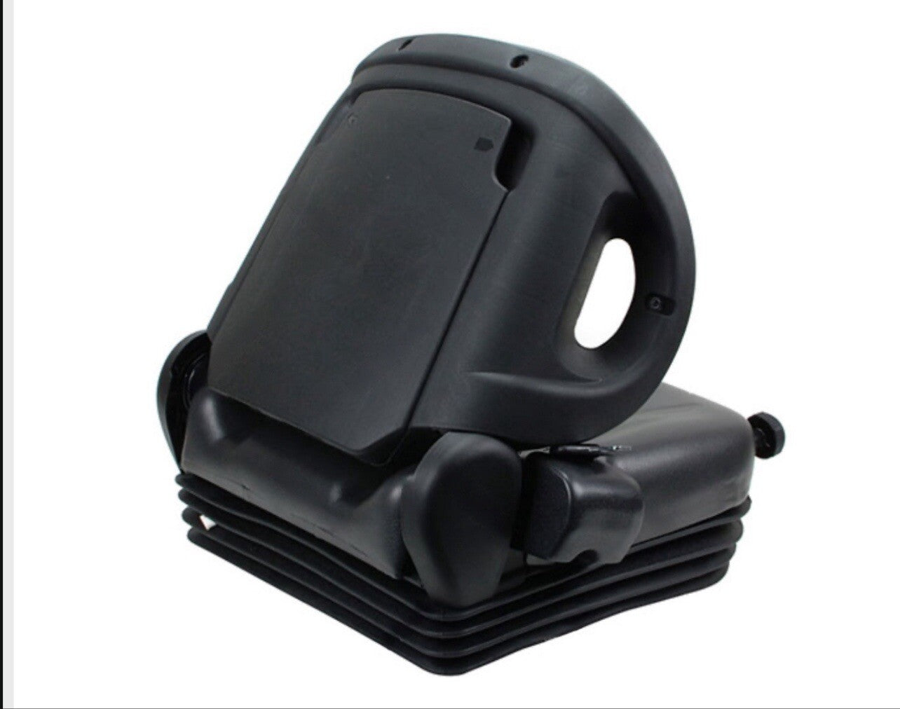 Universal Forklift Seat Vinyl Black Full Suspension For Toyota Forklift W/Switch