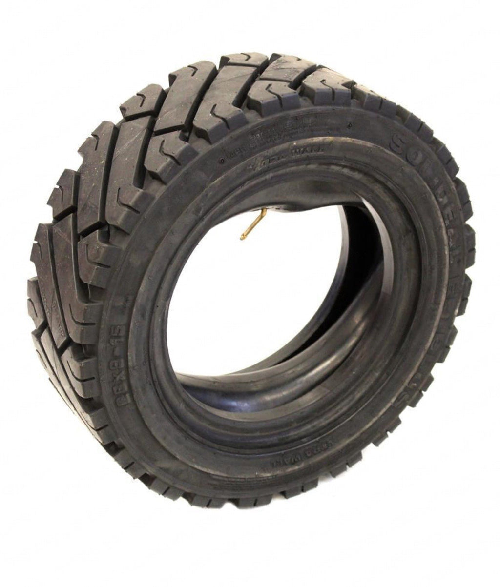 TIRE 8.15-15(28X9X15) 14 PLY 1 TIRE + TUBE + FLAP PNEUMATIC SOLIDEAL ECOMATIC
