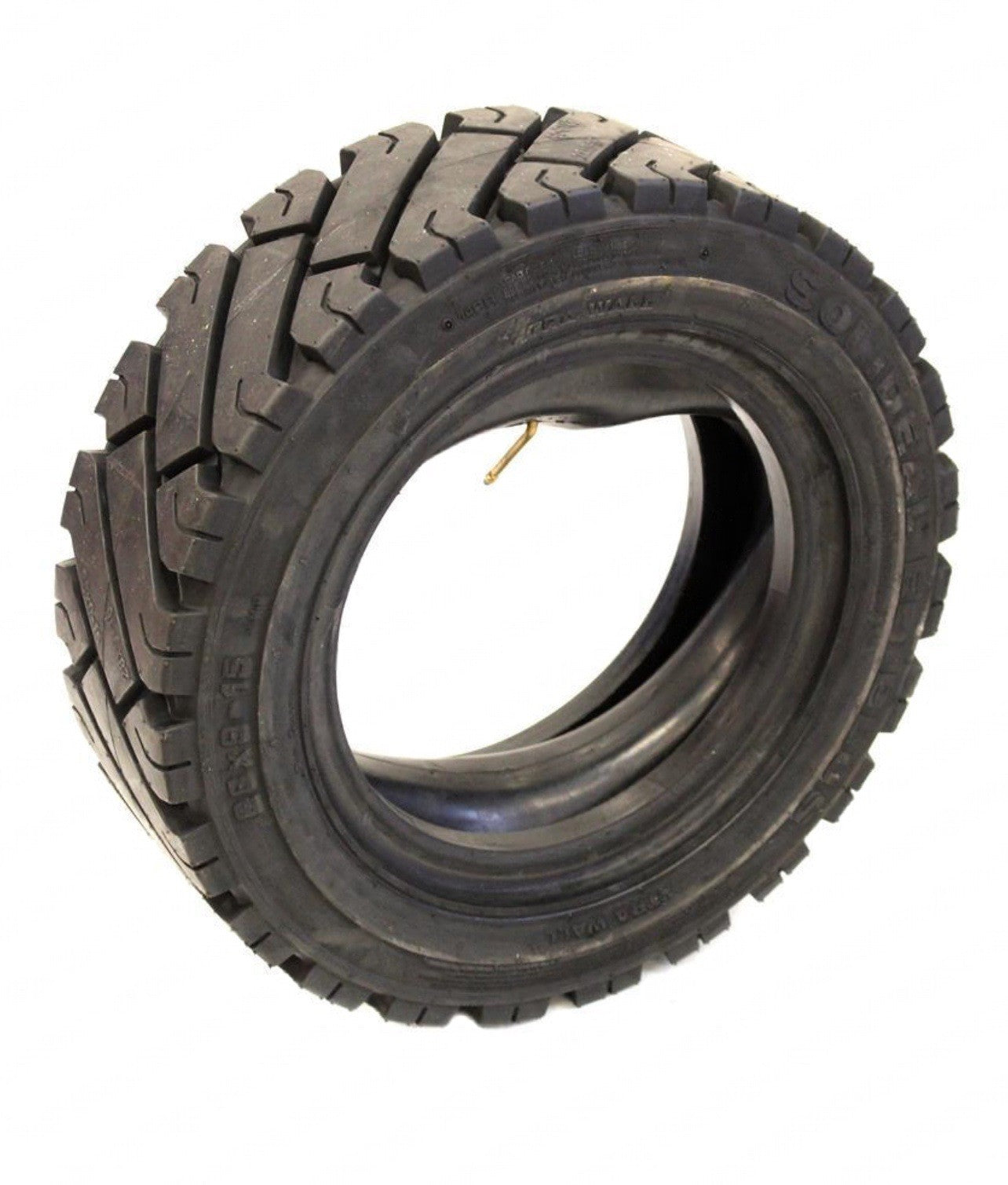TIRE 8.15-15(28X9X15) 14 PLY 1 TIRE + TUBE + FLAP PNEUMATIC SOLIDEAL ECOMATIC