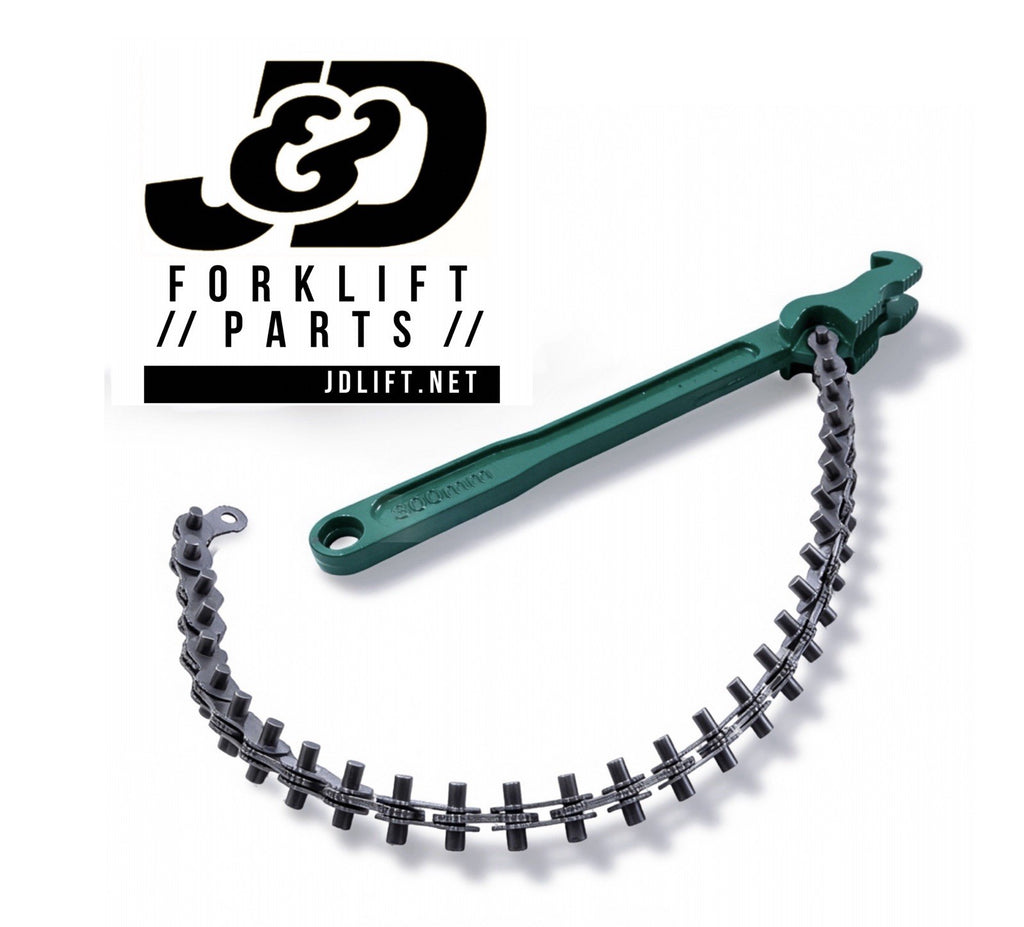 12 Inch Heavy Duty Reversible Chain Wrench 2.4-5.9in Adjustable Oil Filter