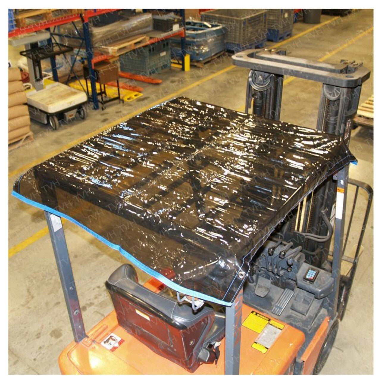 NEW FORKLIFT UNIVERSAL WINDSHIELD/CANOPY TINTED RAIN WEATHER | 48"X42"