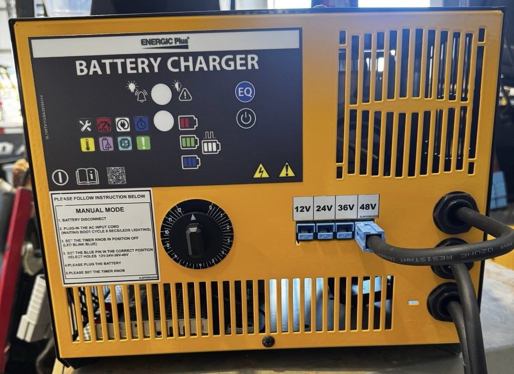 NEW 12/24/36/48 VOLT 30-50AMP 120V SINGLE PHASE FORKLIFT CHARGER