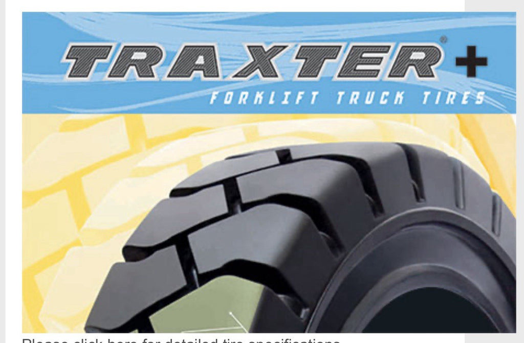 Forklift Tire 6.50-10 Solid Pneumatic Black Traction |