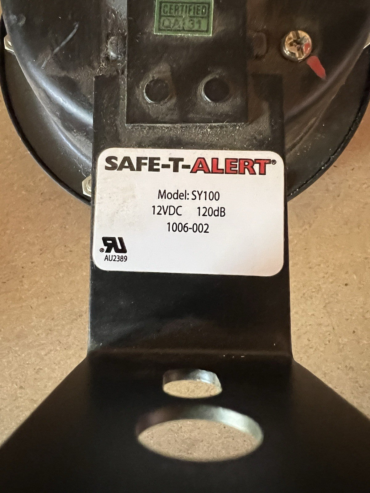 Universal Safety Horn - 120DB - 12V - 5 IN DIA - 2 Terminals