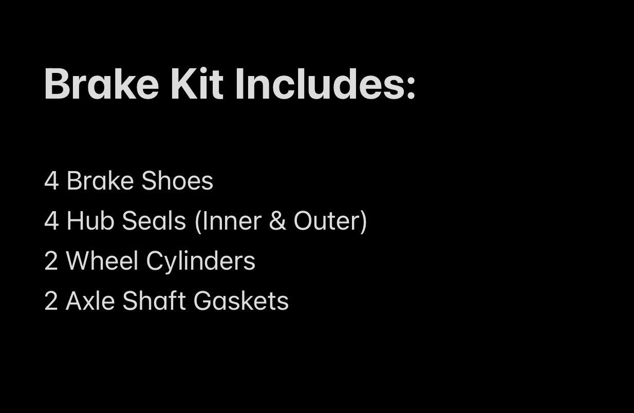 Toyota Forklift Brake Kit Fits 42-6FGCU25 Model (Shoes,Seals,WheelCyl & Gaskets)