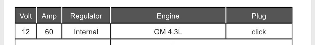27070-31720-71 Alternator for Toyota Forklift Fits GM 4.3L Engine 60 Amp
