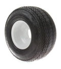 (QTY 4) EZGO TIRE + WHL18X8.50-8 NHS 4 LUG 4 PLY LINKS TREADSTEEL/WHITE