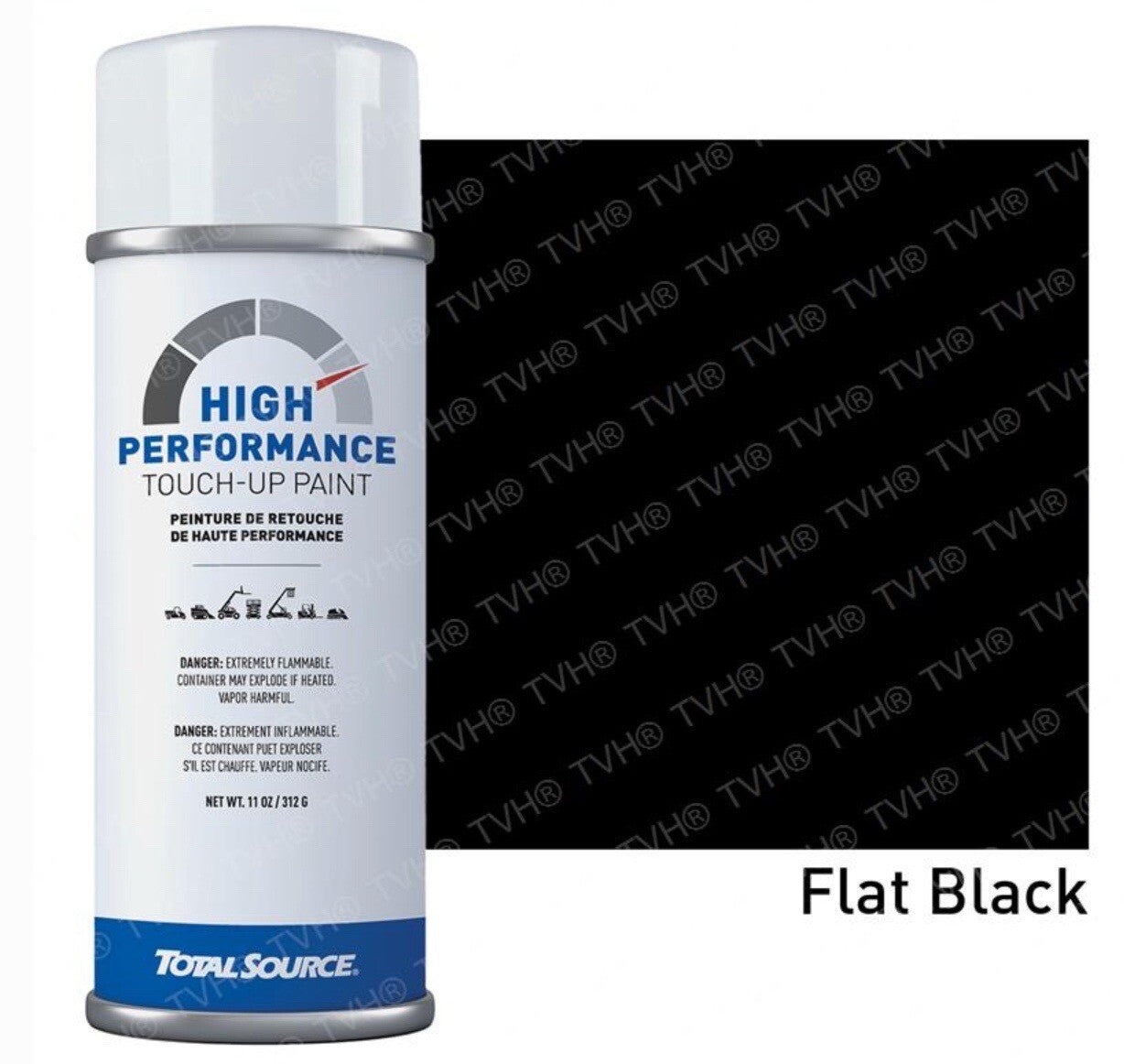 Spray paint Flat Black 4C-5842 for Caterpillar High Performance Touch Up