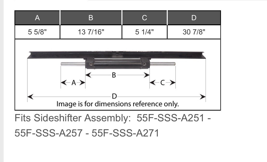 6025684 Side Shift Cylinder for Cascade 55F-SSS-A251 55F-SSS-A257 55F-SSS-A271