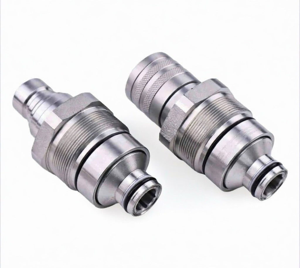 Male & Female Flat Face Coupler Kit 7246799 7246802 for Bobcat 753 763 773