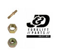 (SET OF 6) Caterpillar Forklift GP30 7AM Drive Axle Bolt & Nuts