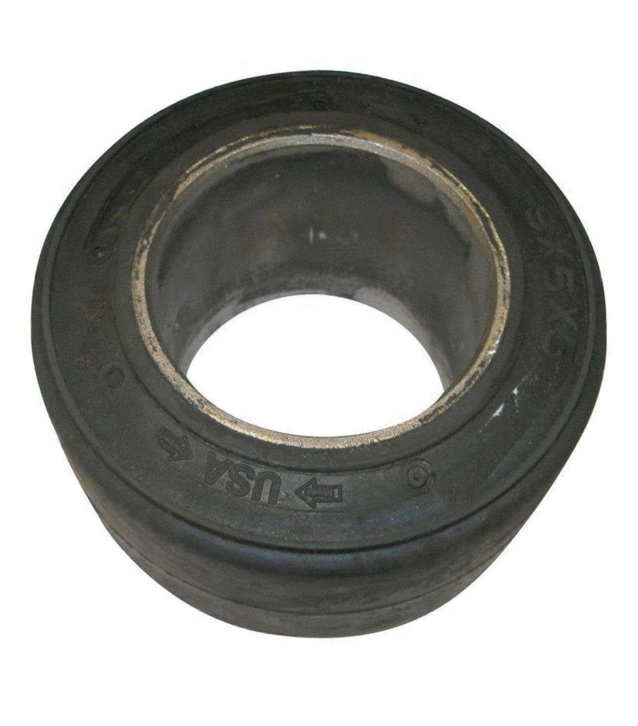 9 X 5 X 5  Forklift Tire Black Rubber - Smooth - !! FREE Shipping !