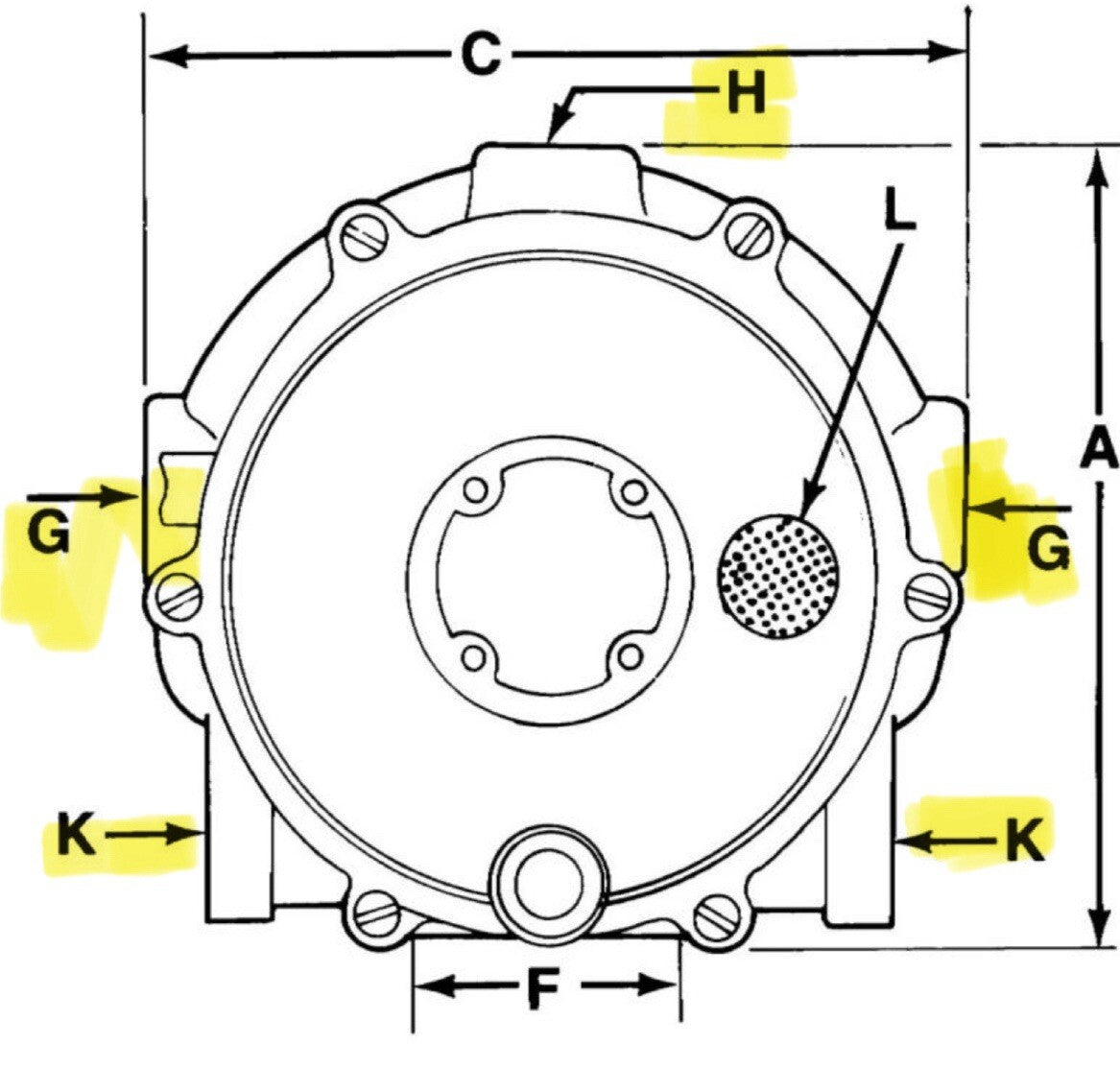 Forklift Propane Model J Regulator Fitting Kit | Fits Impco & Century