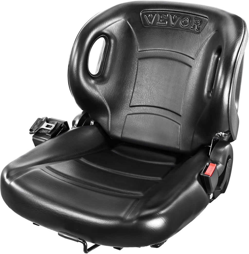 Universal Forklift Seat,Tractor Seat with Micro Switch, W/Seat Belt Forklift