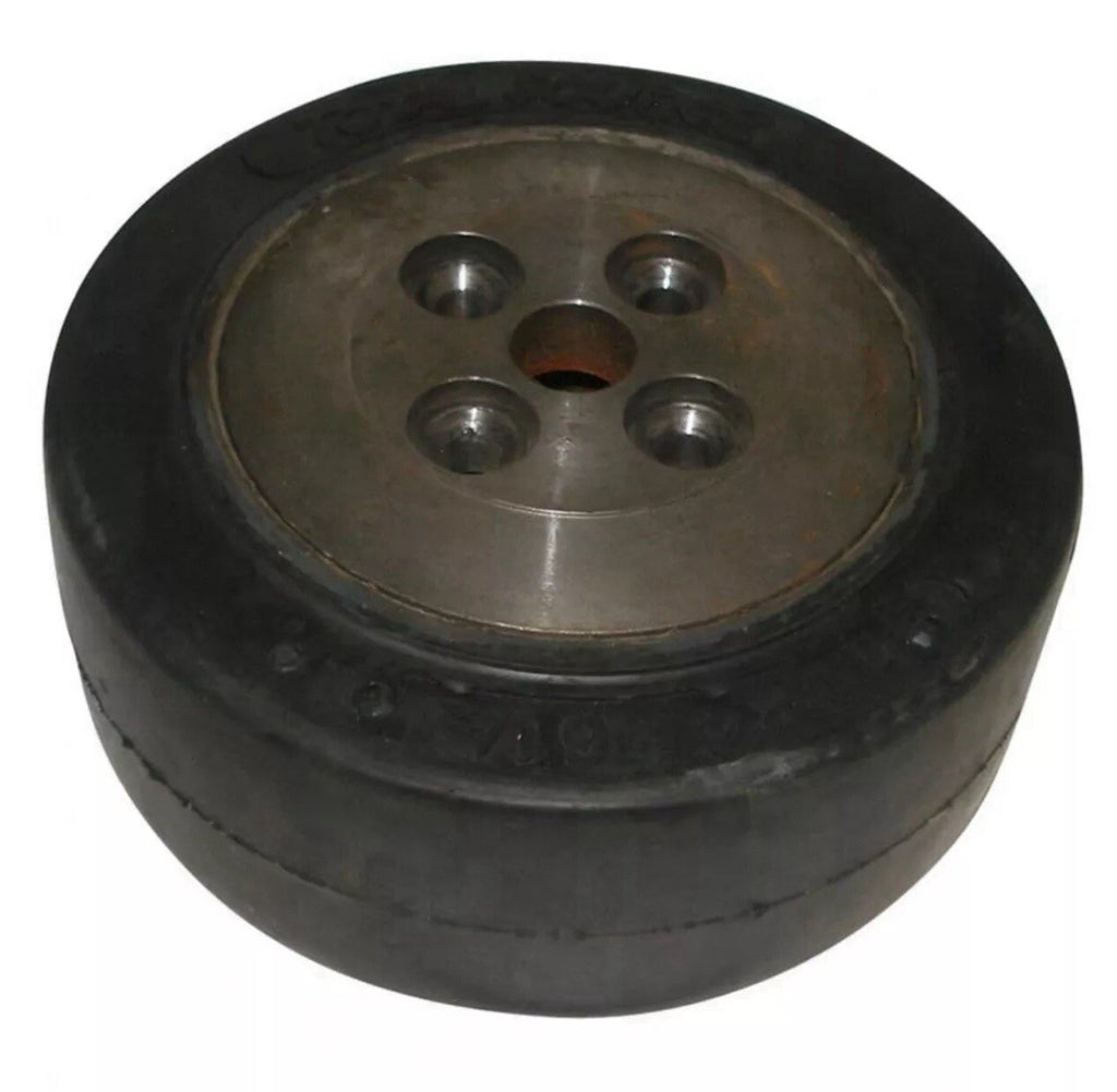 127248-001 Drive Tire Assembly for Crown WP 2000 Pallet Jack (Rubber Smooth)