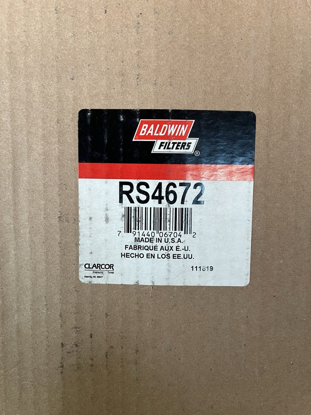 Air Filter Baldwin Filter RS4672
