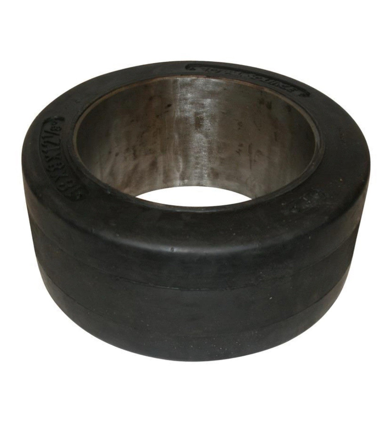 Forklift Tire Set 18x8x12.125 Smooth Press-On Type | Black Rubber (2-Pack)