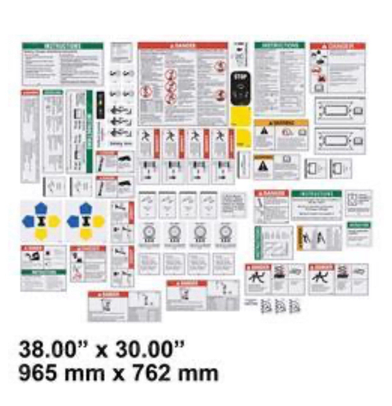 GN217252 Genie Safety Decal Kit | 965mm x 762mm