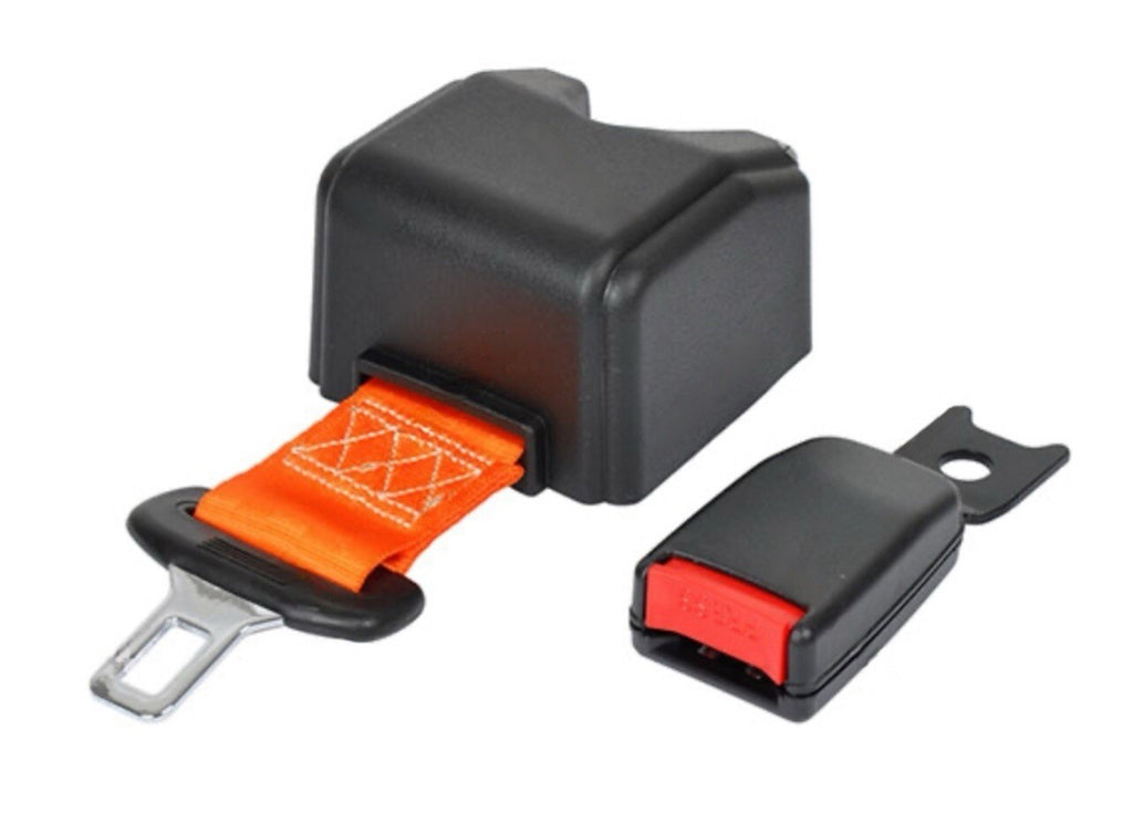 FORKLIFT SEAT BELT BUCKLE  RETRACTABLE ORANGE SAFETY COLOR  60"
