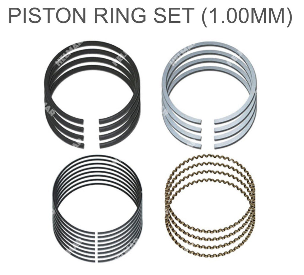 (SET OF 4) Nissan Forklift K25 Engine Piston & Pin W/ Ring Set | 1.00MM
