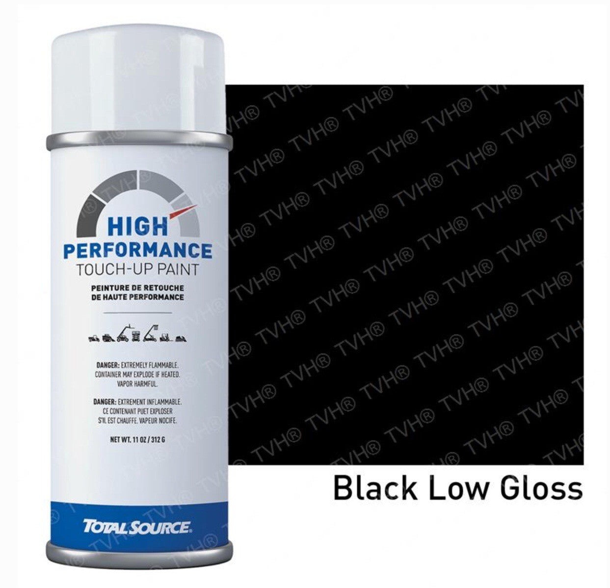 Spray paint Black Low Gloss 4C-4198 for Caterpillar High Performance Touch Up