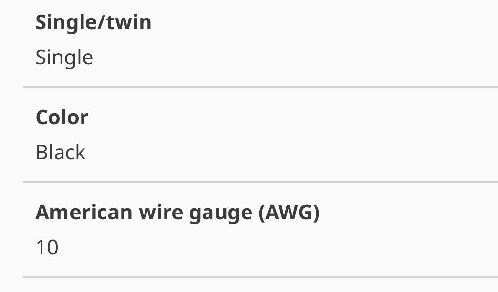 TA71-610-00 WIRE - 10 GA - GPT - BLACK - 100 FOOT REEL - TYPE GPT/PVC