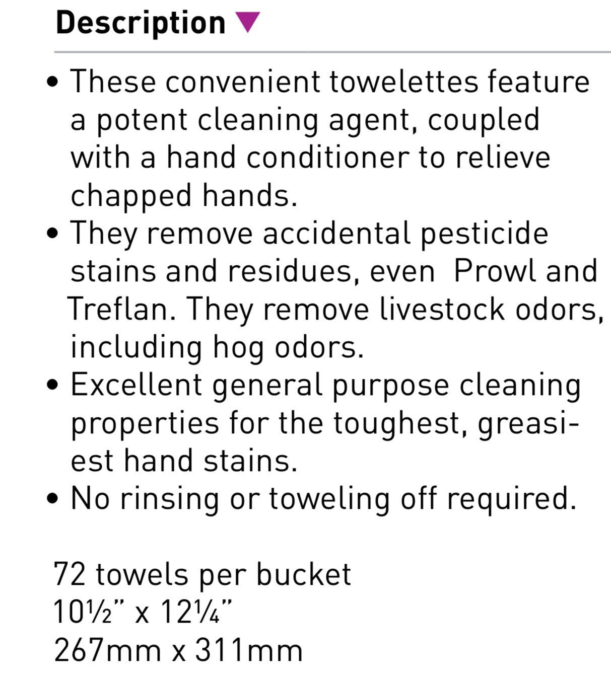 SHOP SUPPLY HAND CLEANER TOWELS (1 TUB)  | 72 TOWELS