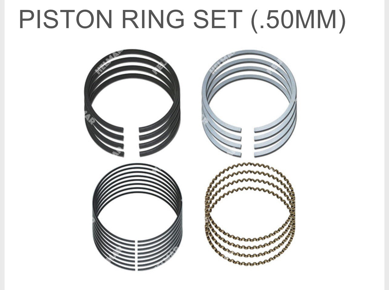 Piston and Ring Set MD194657 for Mitsubishi Engine 4G64 Forklift | .50MM