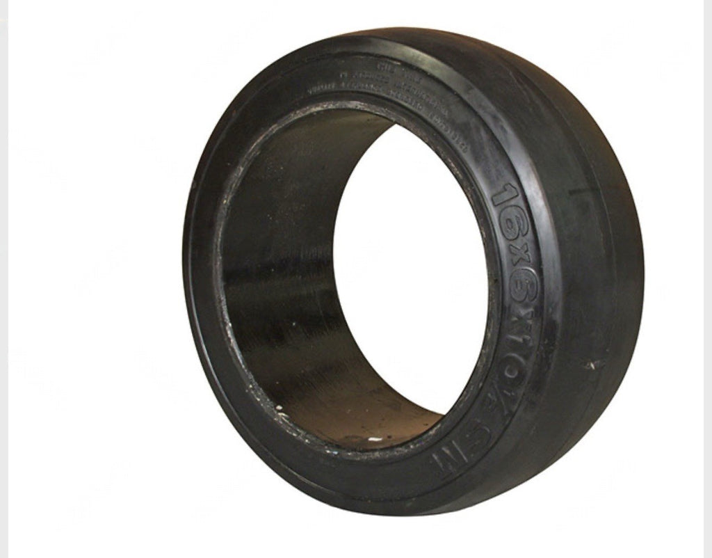 18X8X12-1/8 Tire Solid Forklift Press-On Tire Black Smooth