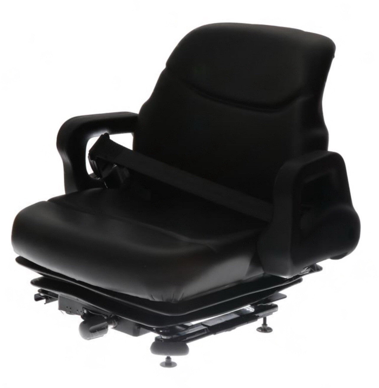 NEW HYSTER FORKLIFT VINYL SEAT 1593425 | BLACK SUSPENSION