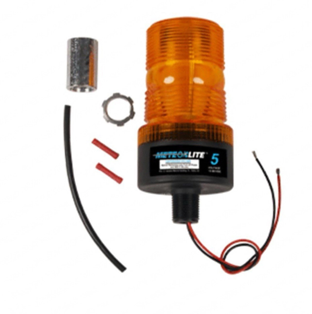 LED Strobe Light, Conduit Mount Base Amber 159792-001 Crown Forklift 12-80 Volts