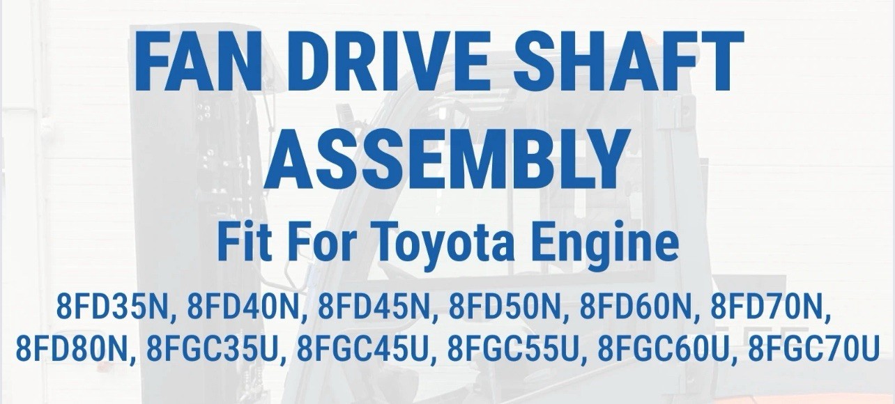 Fan Drive Shaft Assembly 16310-U3700-71 for Toyota Engine 14Z 1FS Forklift